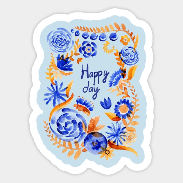 Happy Day Sticker by Olga Berlet